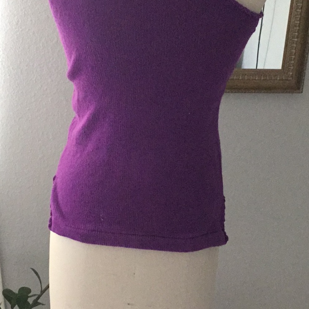 Purple halter hand made made cotton